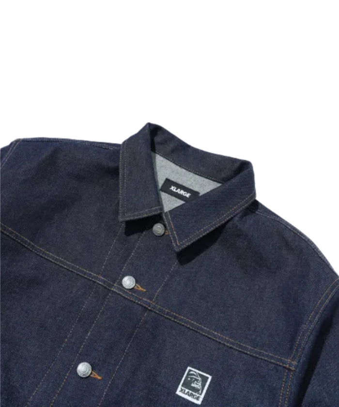 Xlarge - Label Denim Jacket (Indigo)