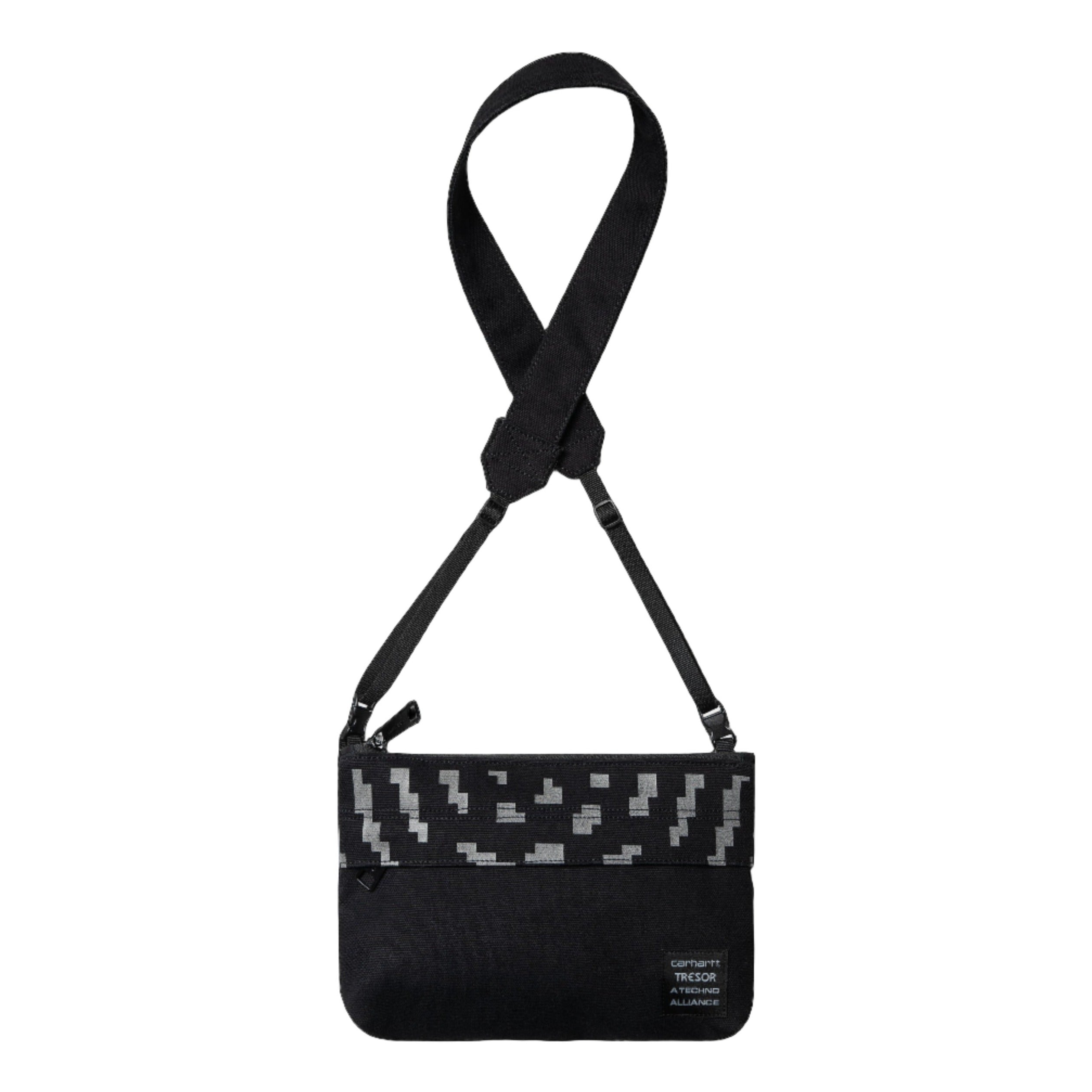 Carhartt WIP x TRESOR - Way Of The Light Strap Bag (Black/Dark Grey Reflective)