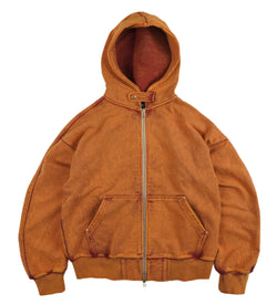 FrizmWORKS - Vintage Dyeing Hooded Zip Parka (Sunset)