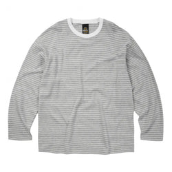 FrizmWORKS - Stripe Oversized Relax Tee 003 (Gray)