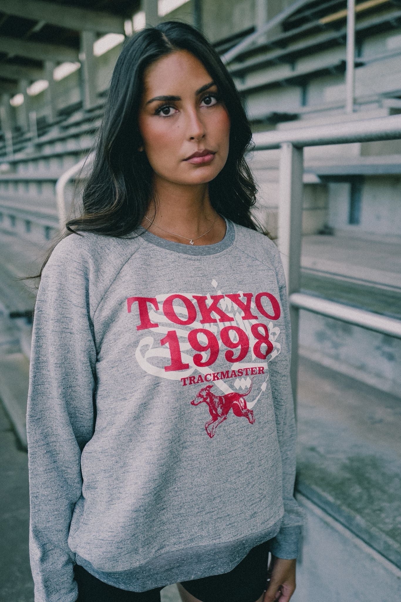Selam Inc. x Trackmaster - Tokyo Sweatshirt (Grey Melange)