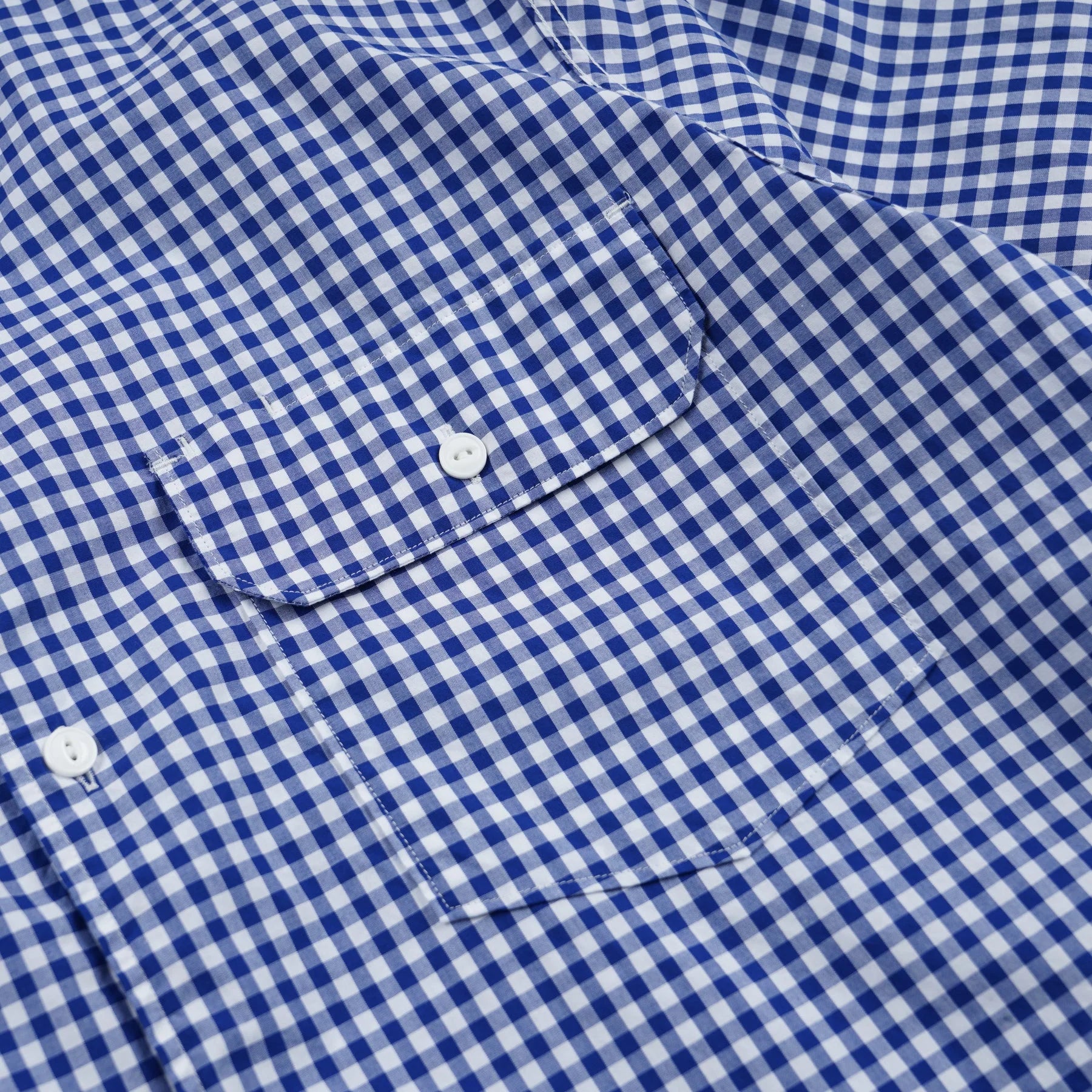 FrizmWORKS - Ease Gingham Check Shirt (Blue)