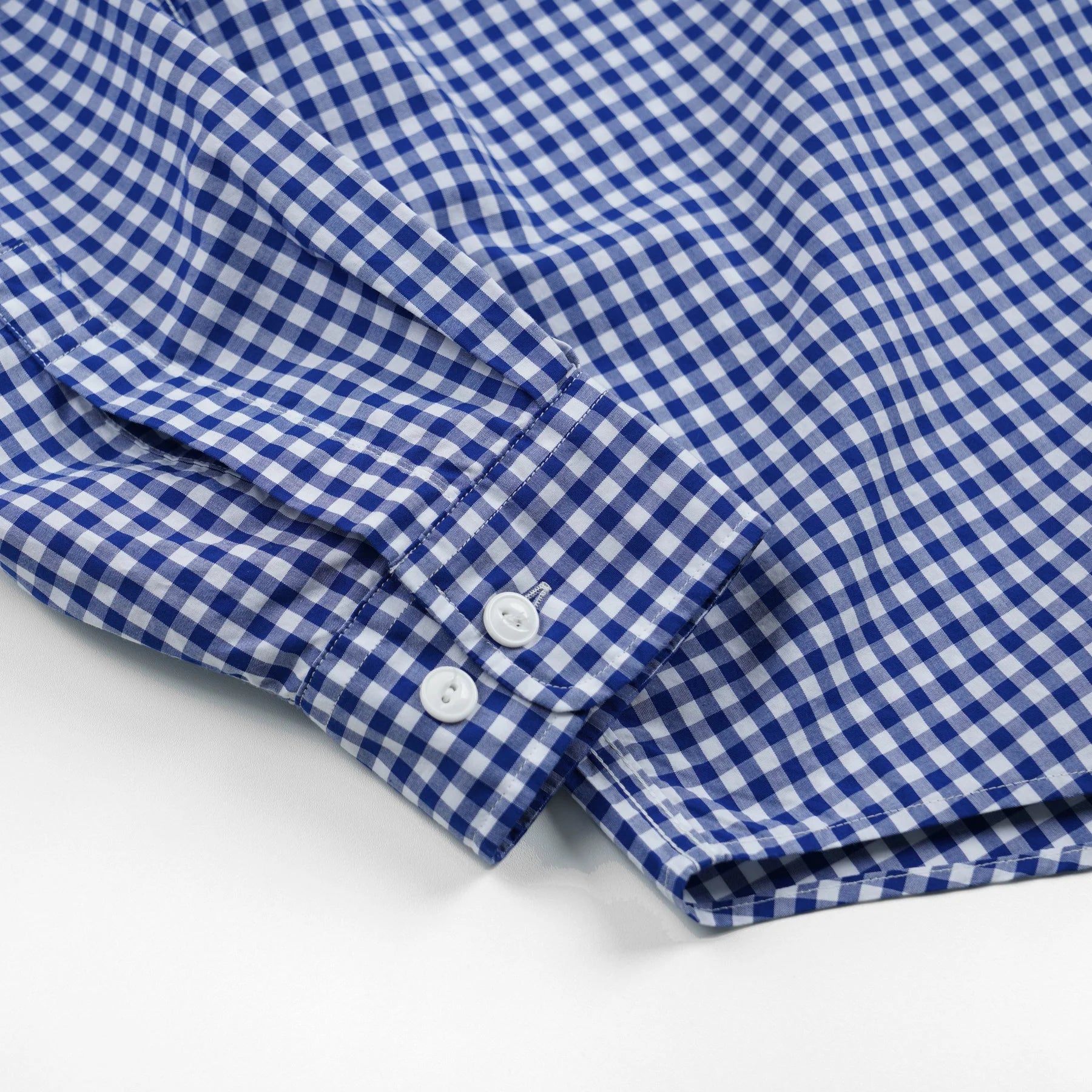 FrizmWORKS - Ease Gingham Check Shirt (Blue)