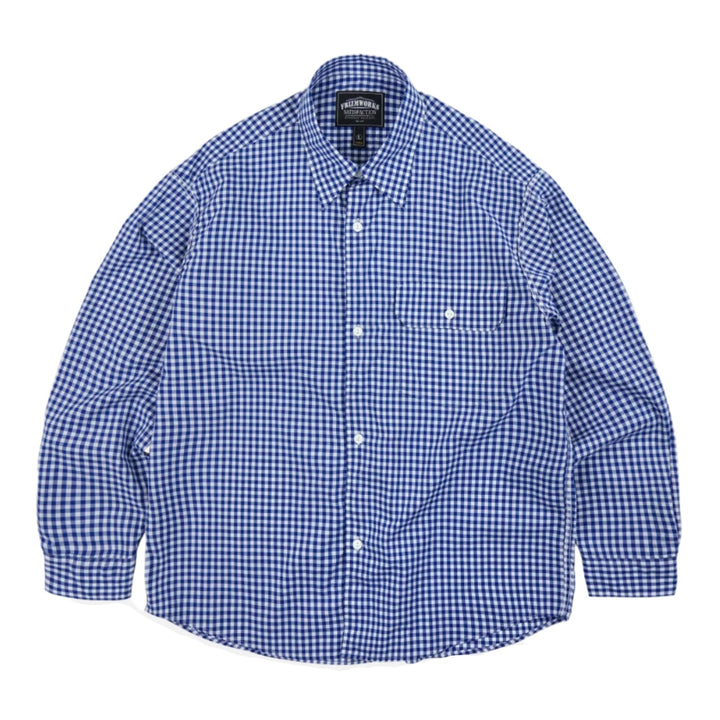 FrizmWORKS - Ease Gingham Check Shirt (Blue)