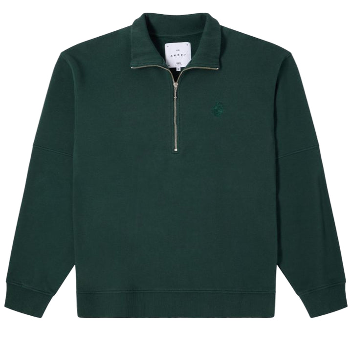 Edwin - Koji Half Zip Sweat (Green Gables)