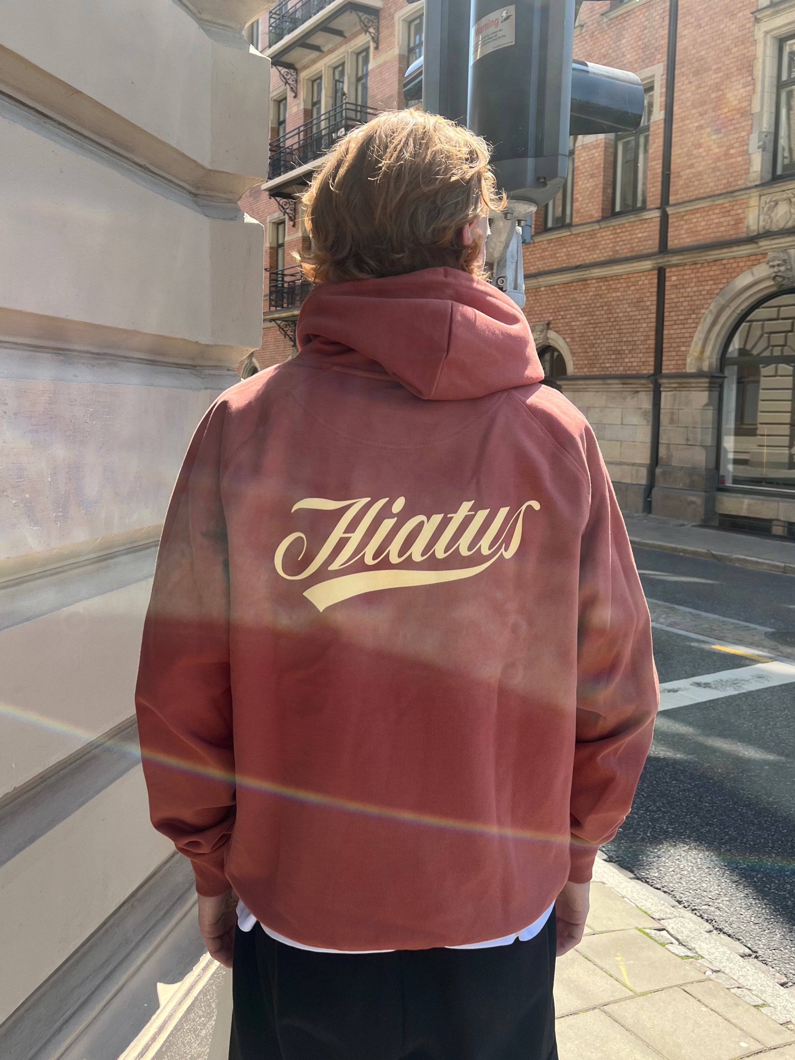 Hiatus - OG Script Hoodie (Blush Red)