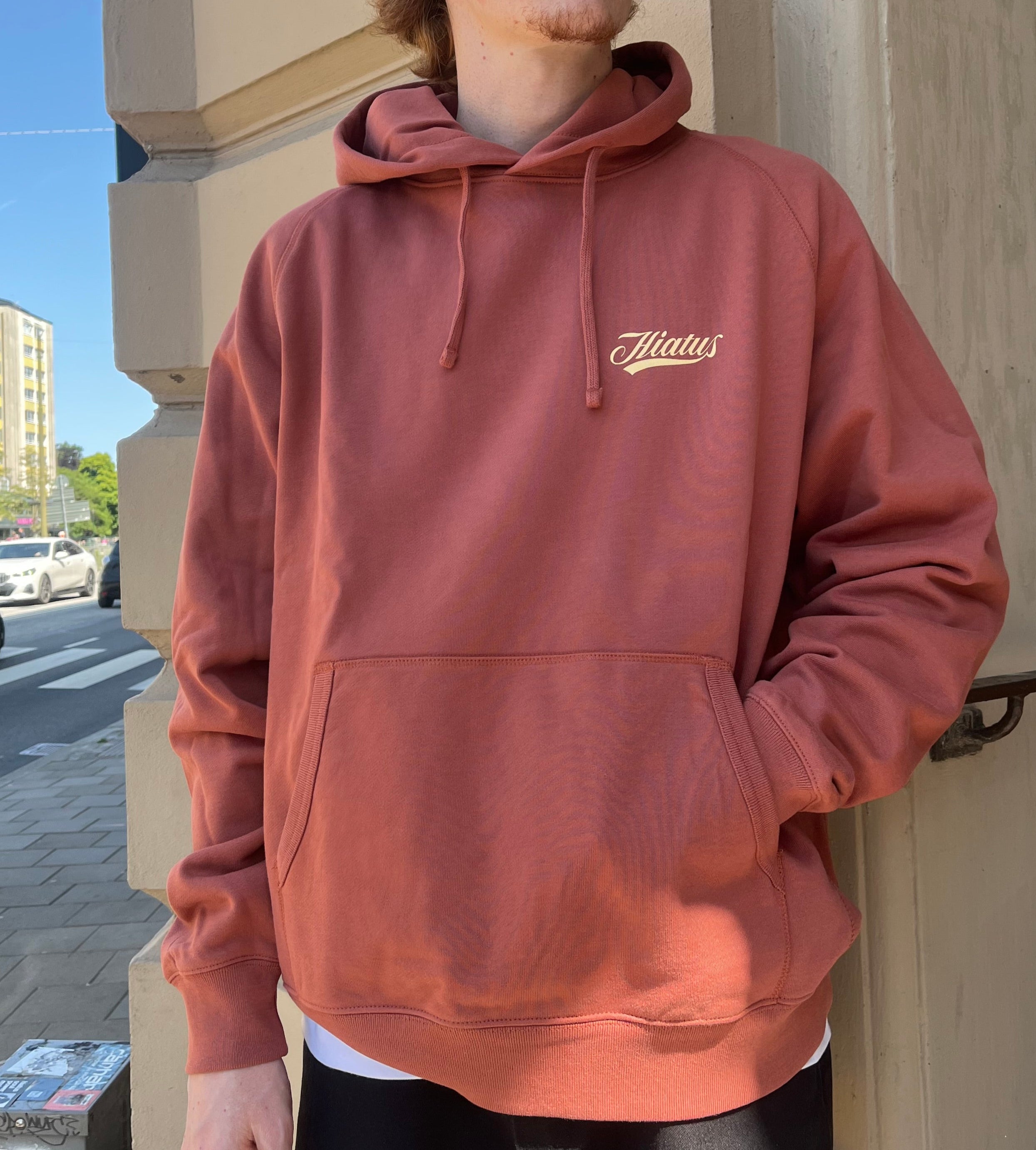 Hiatus - OG Script Hoodie (Blush Red)