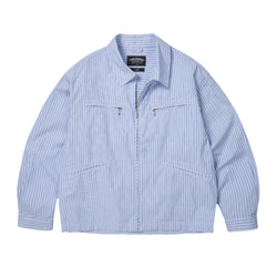 FrizmWORKS - JW Linen Swing Top (Blue Stripe)