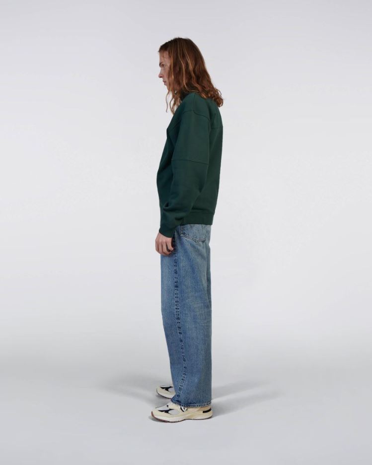 Edwin - Koji Half Zip Sweat (Green Gables)