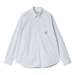 Carhartt WIP - L/S Linus Shirt (Bleach / White)