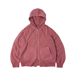 FrizmWORKS - OG Pigment Dyeing Hood Zip Up Parka (Pink)