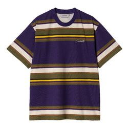 Carhartt WIP - S/S Morcom T-Shirt (Morcom Stripe Tyrian)