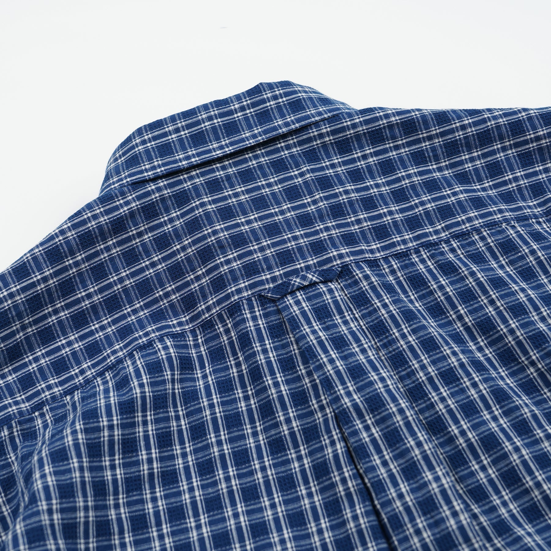 FrizmWORKS - Seersucker Checked Shirt (Blue)