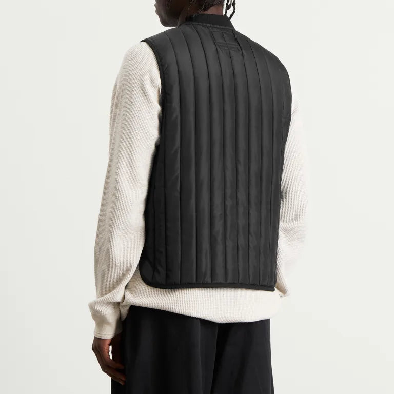 FrizmWorks - Striped Quilted Mil Liner Vest Black