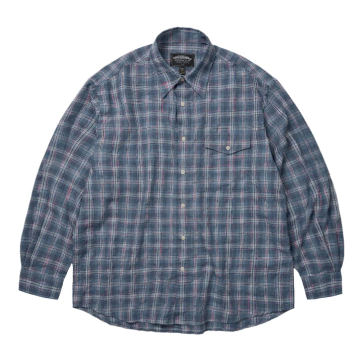 FrizmWORKS - Uneven Check Shirt (Blue)
