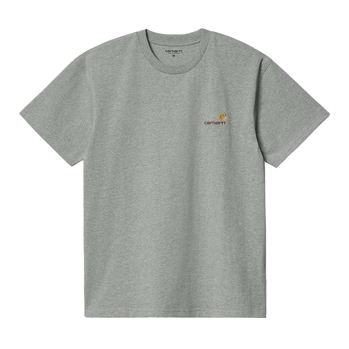 Carhartt WIP - S/S American Script T-Shirt (Grey Heather)