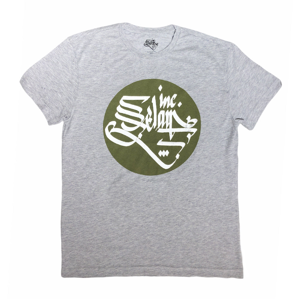 Selam Inc. Basic T-Shirt (Grey/Green)