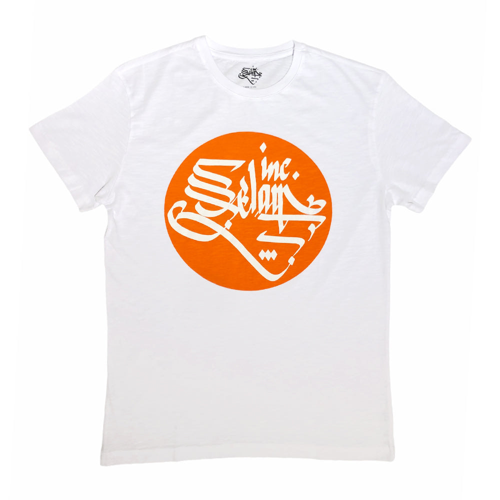 Selam Inc. Basic T-Shirt (White/Orange)