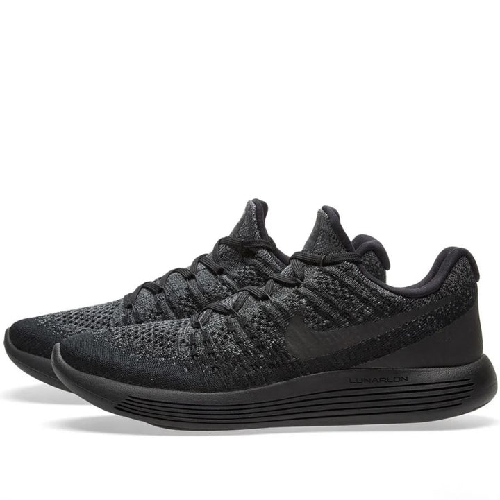 Nike - LunarEpic Low Flyknit 2 (Black / Dark Grey & Racer Blue)