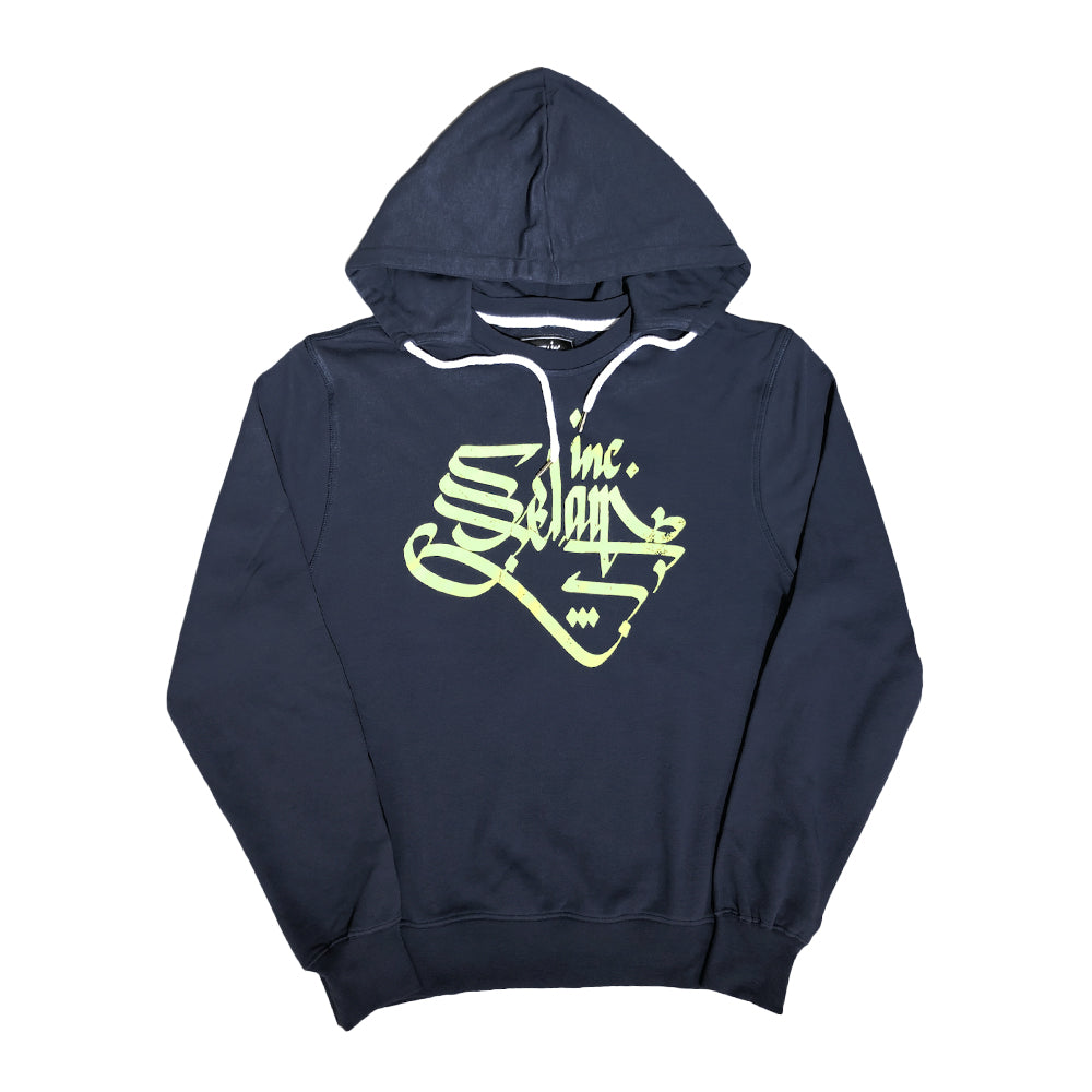 Selam Inc. - O.G. Boxing Ali Hoodie (Navy/Acid Green)