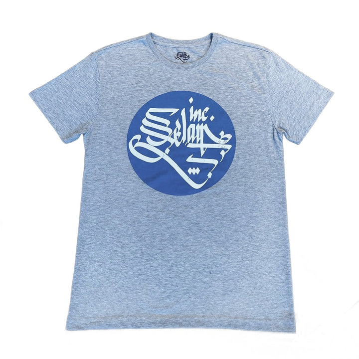 Selam Inc. - Basic T-Shirt (Heather Grey/Blue)