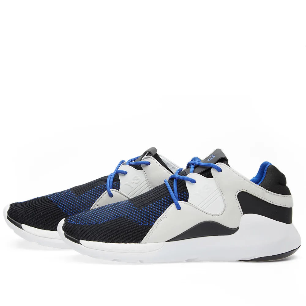 Y-3 - Qasa Racer Knit Run (Electric Blue/Black & White)